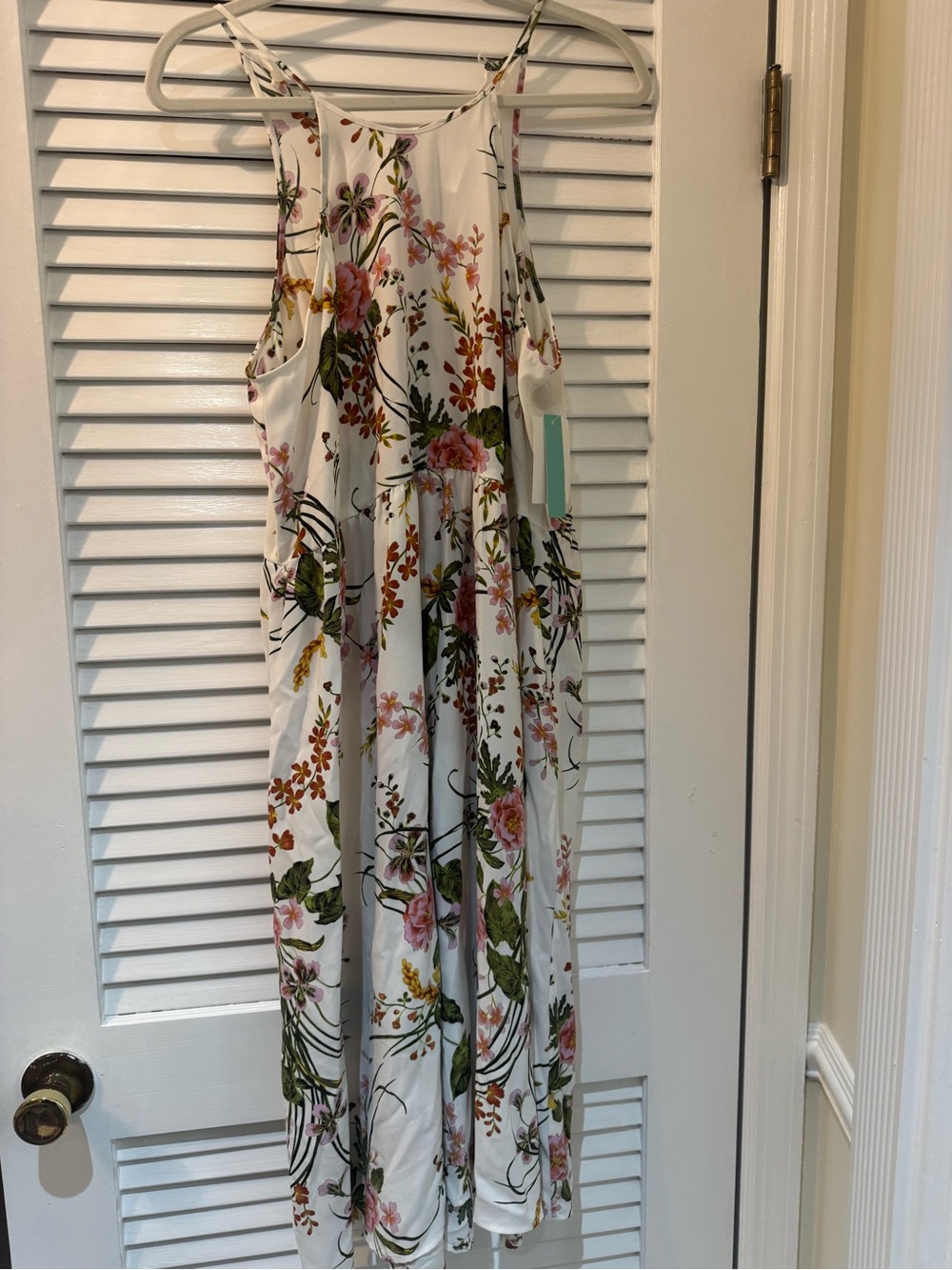 Floral midi summer sundress from Nordstrom rack.